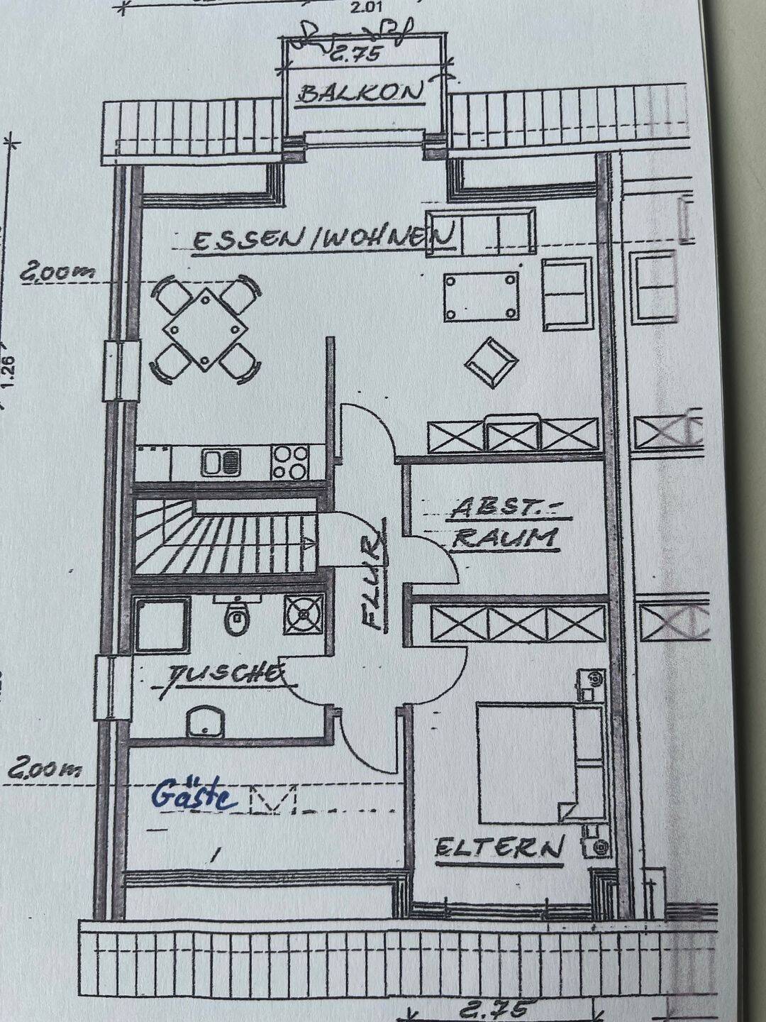 Neuwertige 3-Zimmer-Wohnung im Obergeschoss (BJ 2015) mit Balkon, Garten u Stellpatz in ruhiger Lage von Norden-Ekel – provisionsfrei-, 26506 Norden