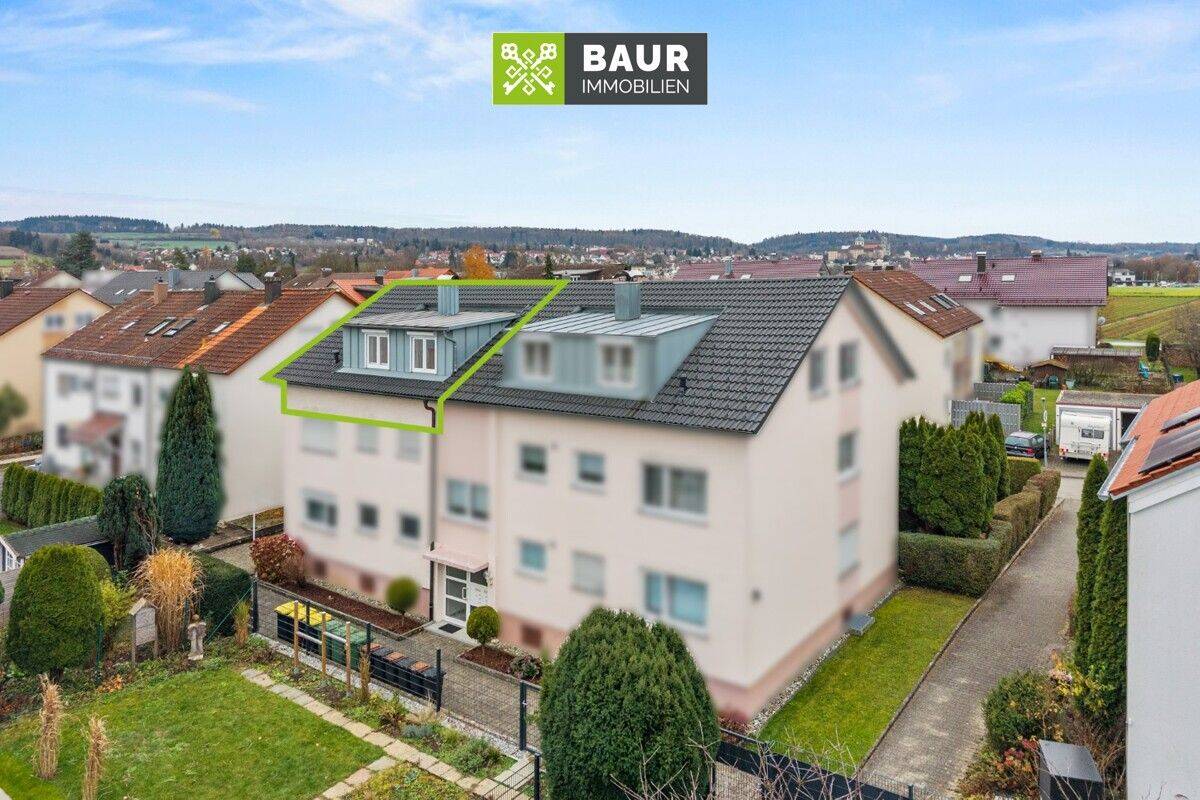 360° I Charmante 3-Zimmer-Dachgeschosswohnung in ruhiger Wohnlage von Baienfurt, 88255 Baienfurt