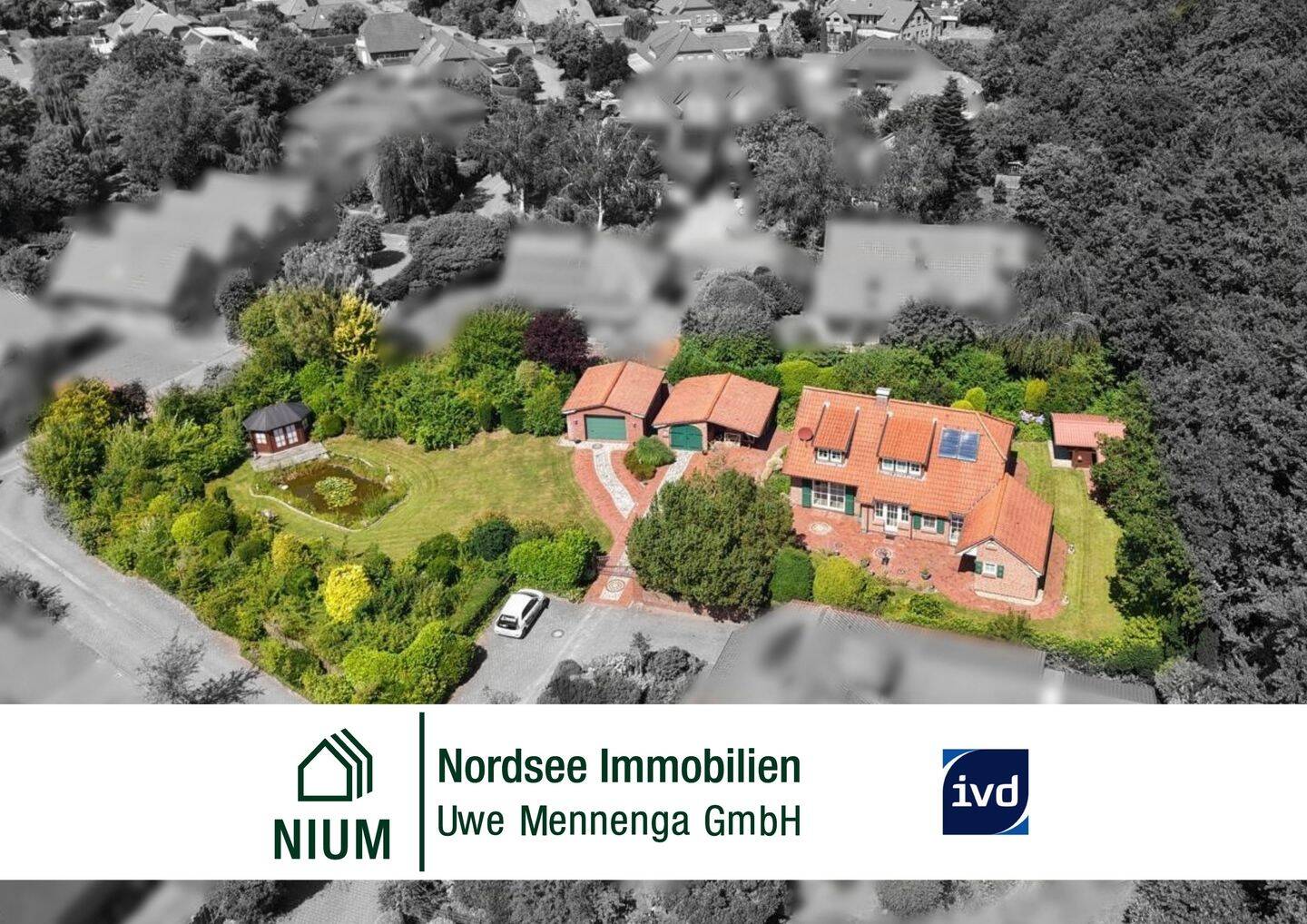 Exklusives Friesenhaus in Traumlage – Wohnen am Fürstenwald mit eigenem Gartenteich und großzügigem Grundstück, 26524 Hage