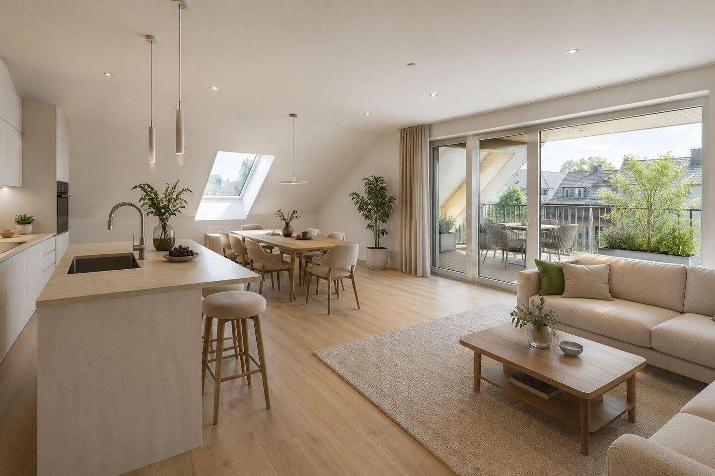 Erstbezug // Moderne 3-Schlafzimmer Dachgeschosswohnung // Gäste-WC // Loggia, 44628 Herne