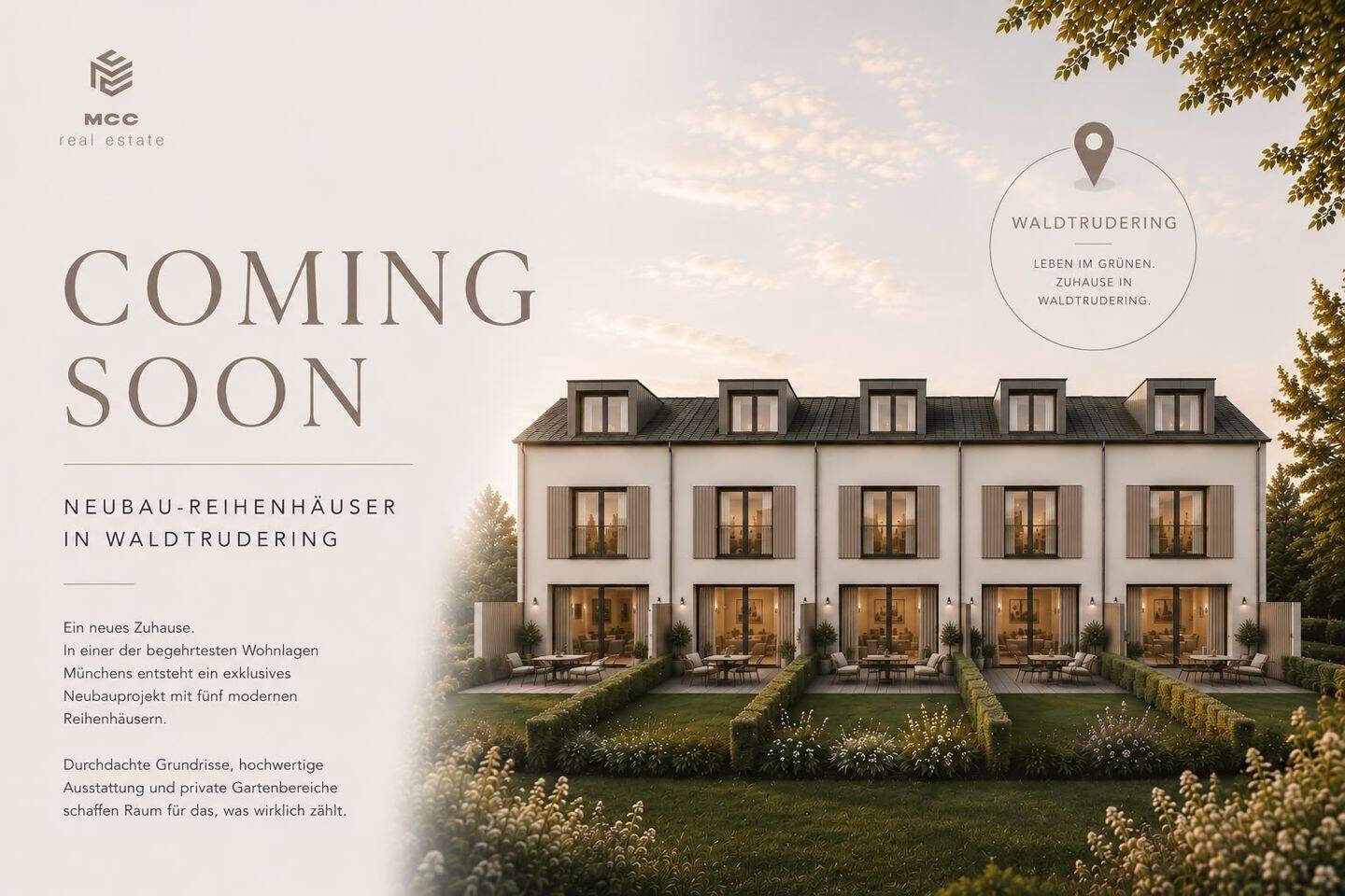 **Stilvolles und naturnahes Wohnen in Waldtrudering**, 81827 München (Ramersdorf-Perlach Trudering-Riem)