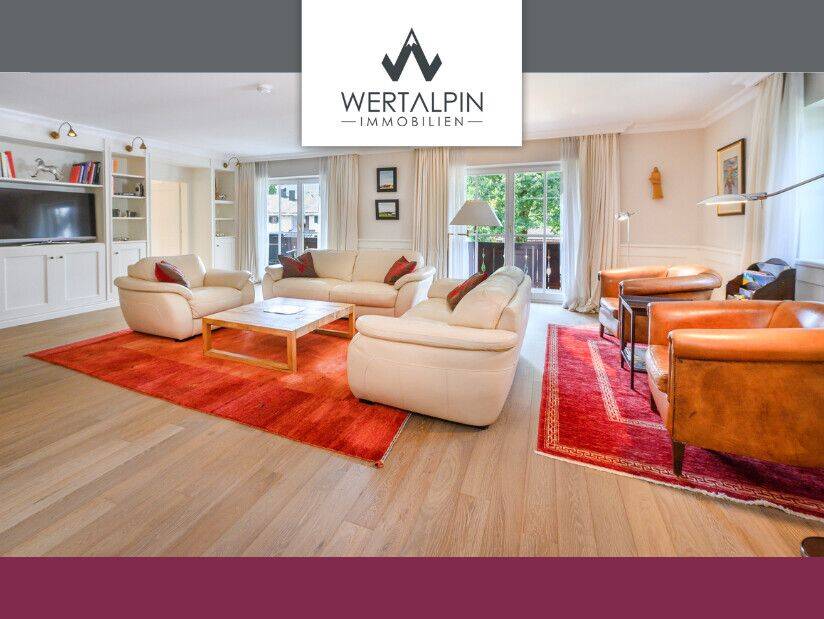 Stilvolle Etagenwohnung in bester Lage mit großem Balkon und 3 TG-Stellplätzen, Aufzug, 82467 Garmisch-Partenkirchen