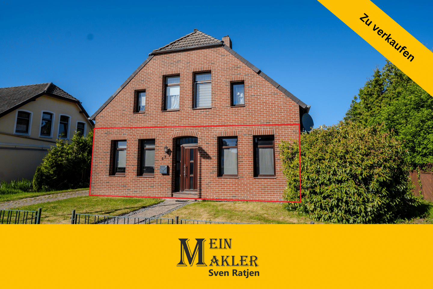 PROVISIONSFREI Erdgeschosswohnung mit Gartenanteil in Nordenham – OT Abbehausen, 26954 Nordenham