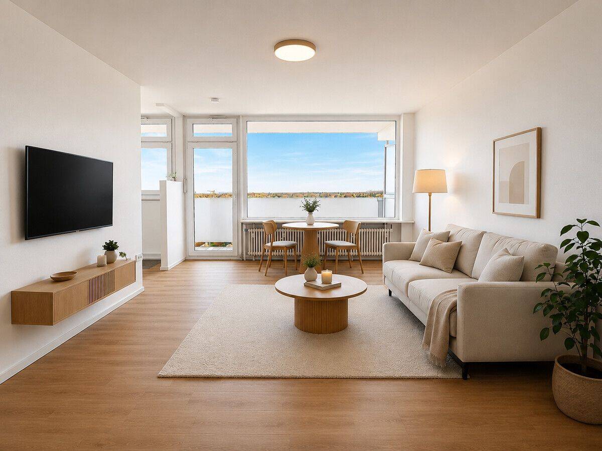Renoviert & bezugsfertig – Apartment im 11. OG mit Panoramablick und TG-Stellplatz, 81477 München (Thalk. Obersendl.-Forsten-Fürstenr.-Solln)