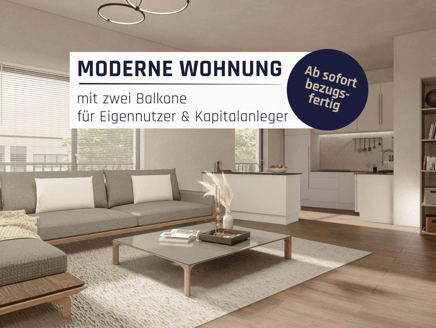 Neuwertige Etagenwohnung (KFW 70 Stand) mit Aufzug und zwei Balkone!, 94315 Straubing