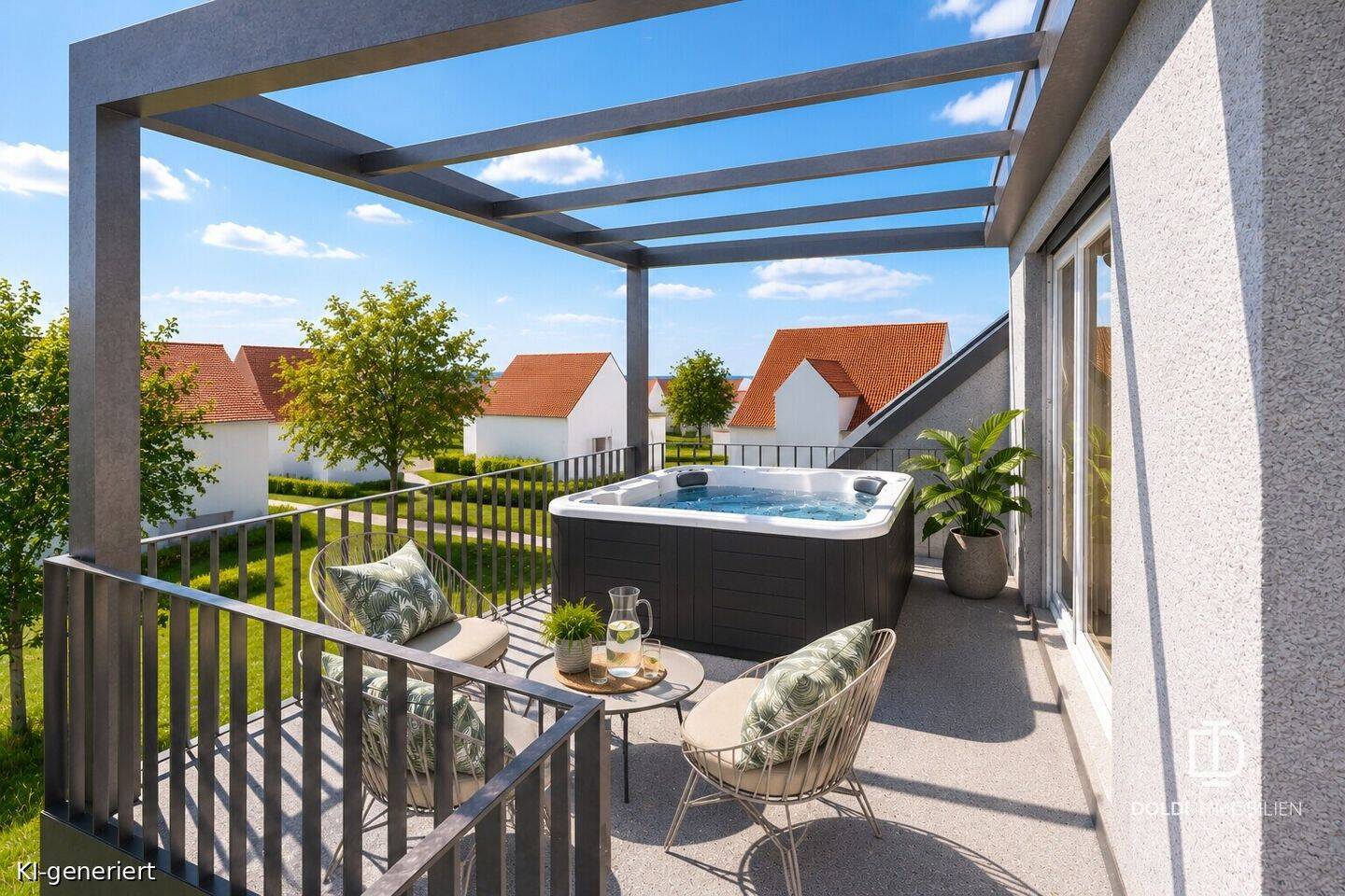 Dachgeschosswohnung mit 58 m² Spitzboden und großem Südbalkon, 86732 Oettingen i. Bay.