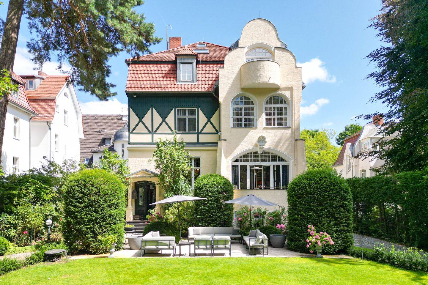 Herrschaftliche Villa mit Architektenanbau – Exklusives Mehrgenerationenanwesen in Schlachtensee, 14129 Berlin (Steglitz-Zehlendorf Nikolassee Zehlendorf Schlachtensee)