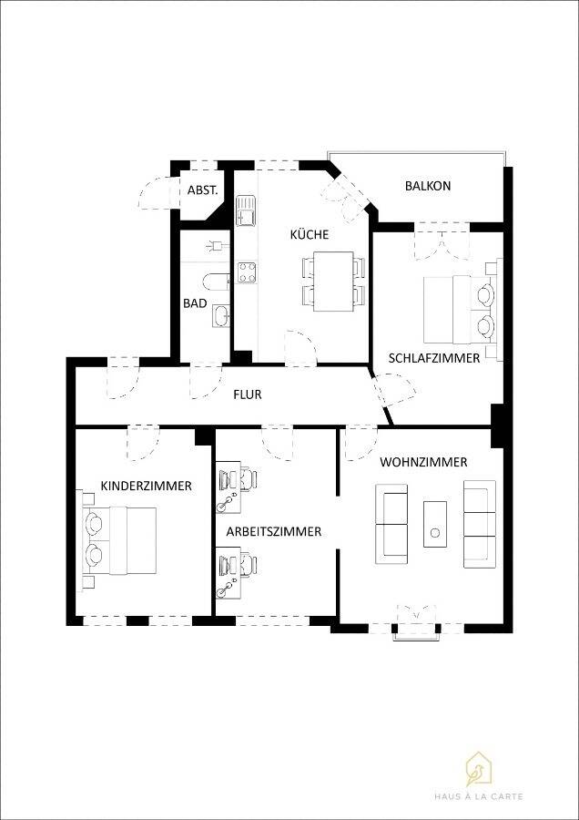 Historisch wohnen, modern entspannen: Ihr 4-Zimmer-Traum mit Balkon in Vohwinkel, 42329 Wuppertal (Vohwinkel)
