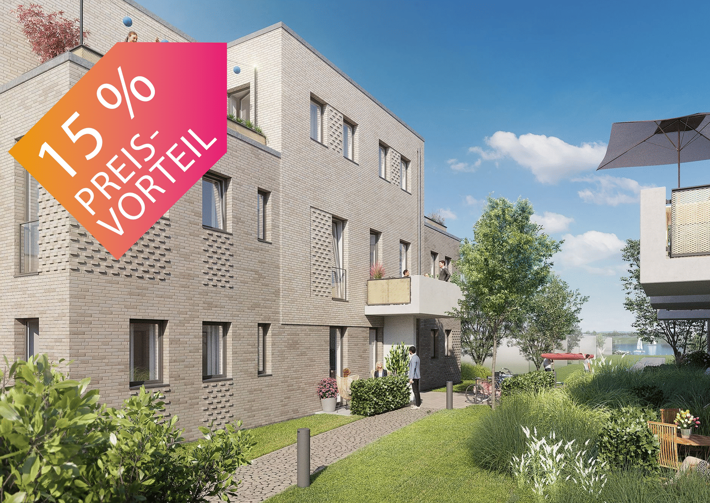 15% Preisvorteil, 100% Neubau: Barrierefreie 3-Zimmer-Wohnung mit Balkon – provisionsfrei | WE 334, 24376 Kappeln