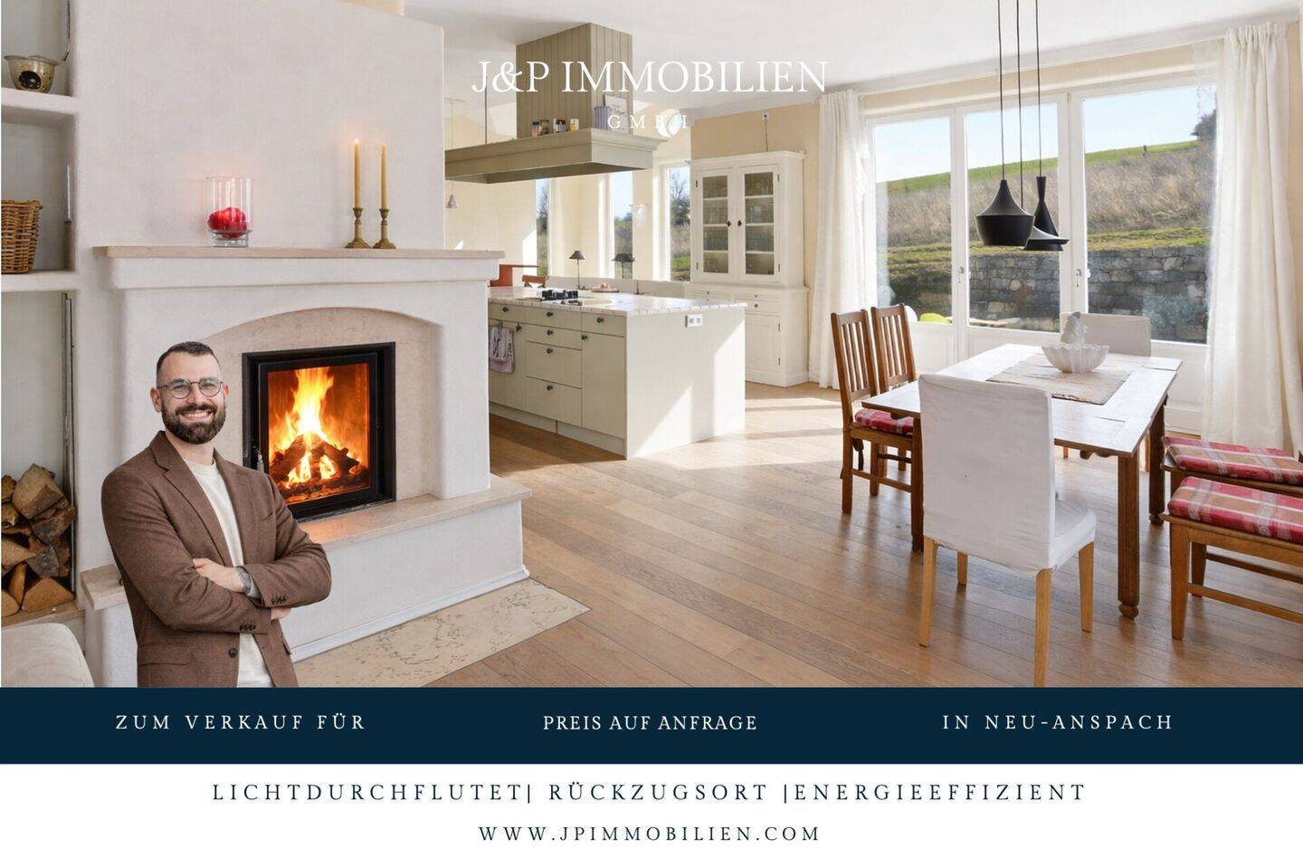 Einzigartiges Wohnkonzept nach Feng Shui – KfW-40 Anwesen inkl. Büro / ELW in Feldrandlage, 61267 Neu-Anspach