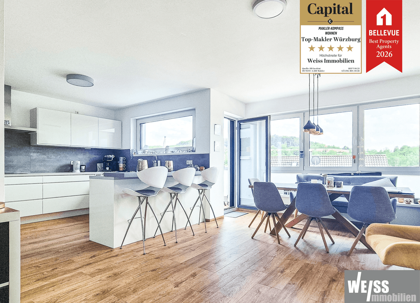 Moderne PREMIUM 4-Zimmer Wohnung in Zellingen-Retzbach, 97225 Zellingen
