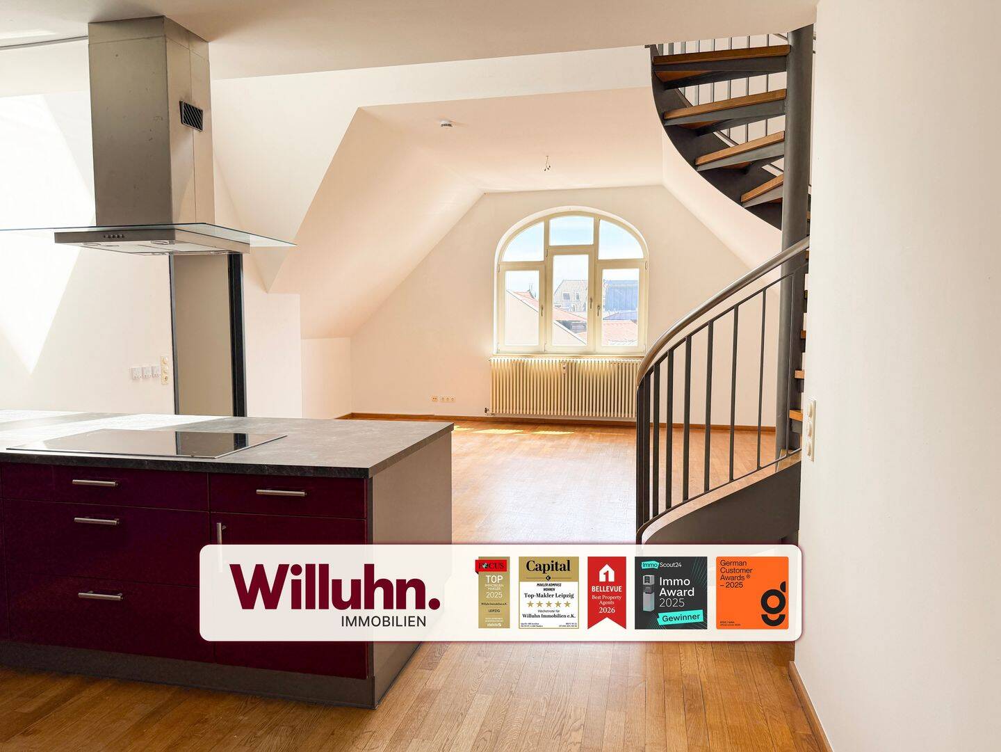 **Großzügige 150 m² Maisonette-Wohnung im Lipsia-Haus – EBK | Dachterrasse | Bad en Suite**, 4103 Leipzig (Zentrum Zentrum-Ost Zentrum-Südost)
