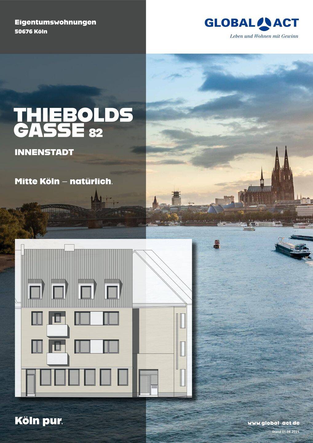 Citywohnung in der Kölner-Innenstadt! Modernisierte 2-Zimmer Wohnung in der Thieboldsgasse 82! WE 2, 50676 Köln (Innenstadt-Süd Altstadt-Süd)