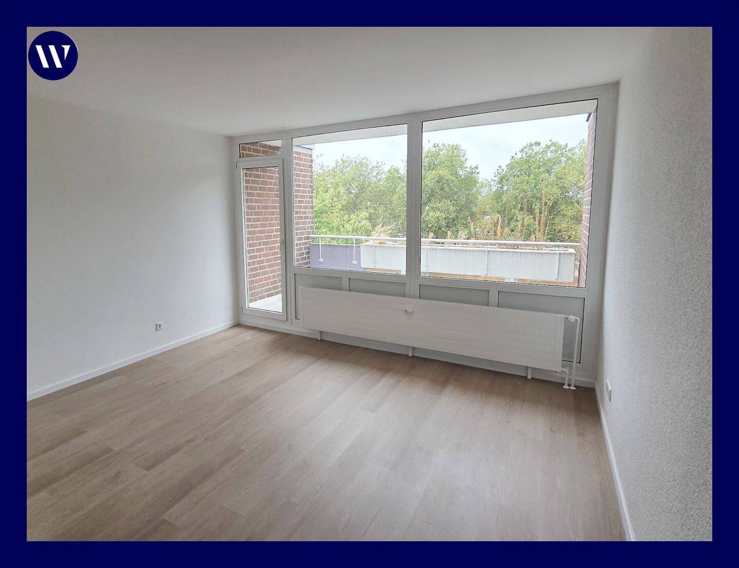 *NEU*NEU*NEU: Renovierte 2-Zimmer-Wohnung mit Loggia, neuer Boden, Wannenbad, 47533 Kleve