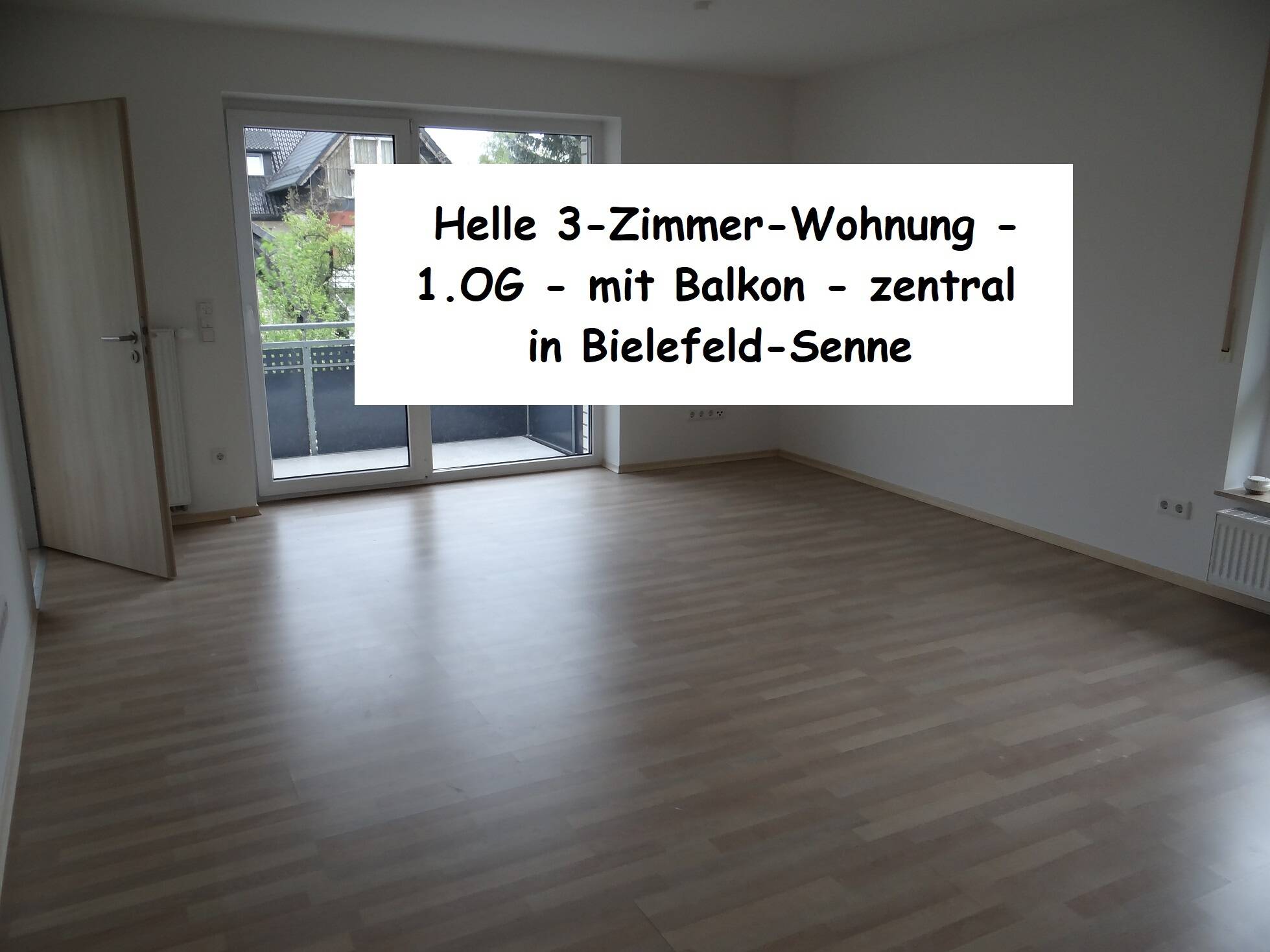 Attraktive 3-Zimmer-Wohnung – 1.OG – mit Balkon – zentral in Bielefeld-Senne, 33659 Bielefeld (Senne)