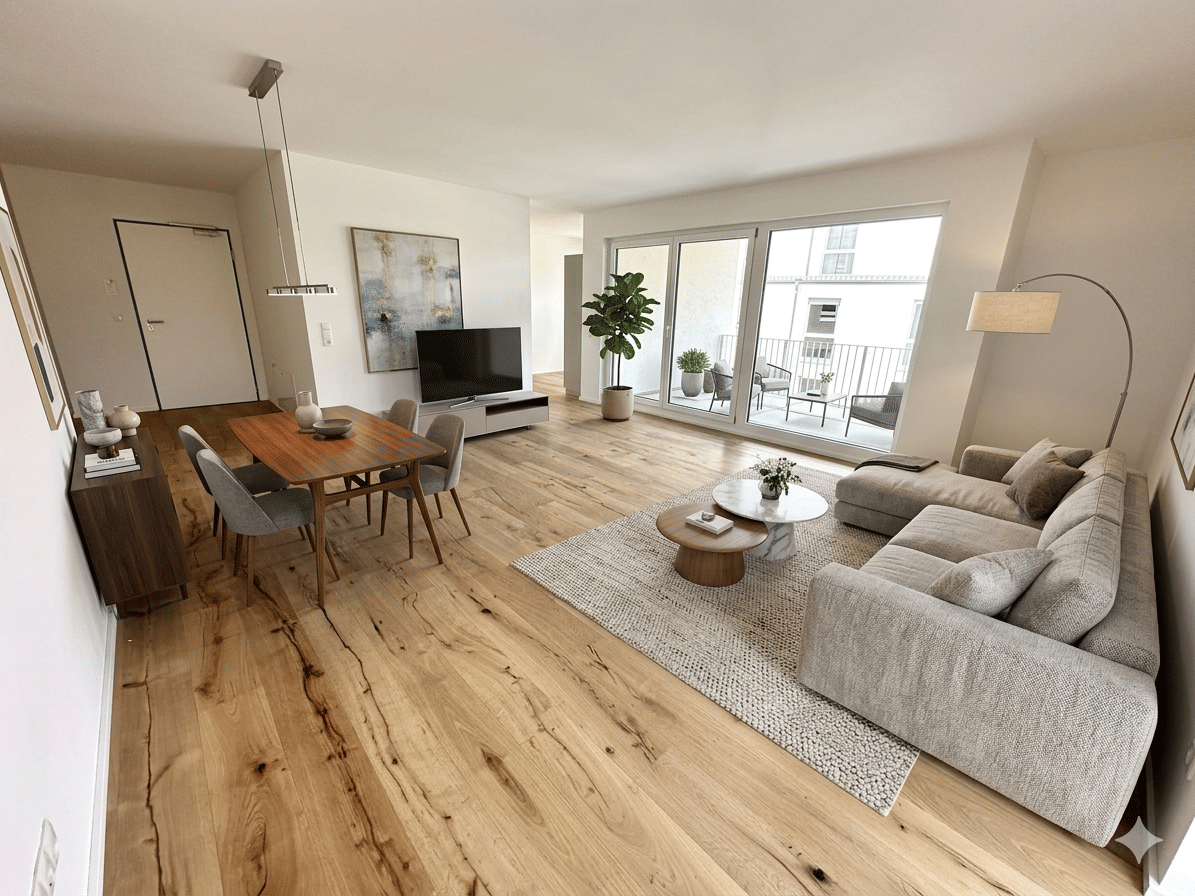 Sembach-Neubau/Erstbezug: Großzügige, lichtdurchflutete 3-Zimmer-Wohnung mit Balkon u. Einbauküche, 67681 Sembach