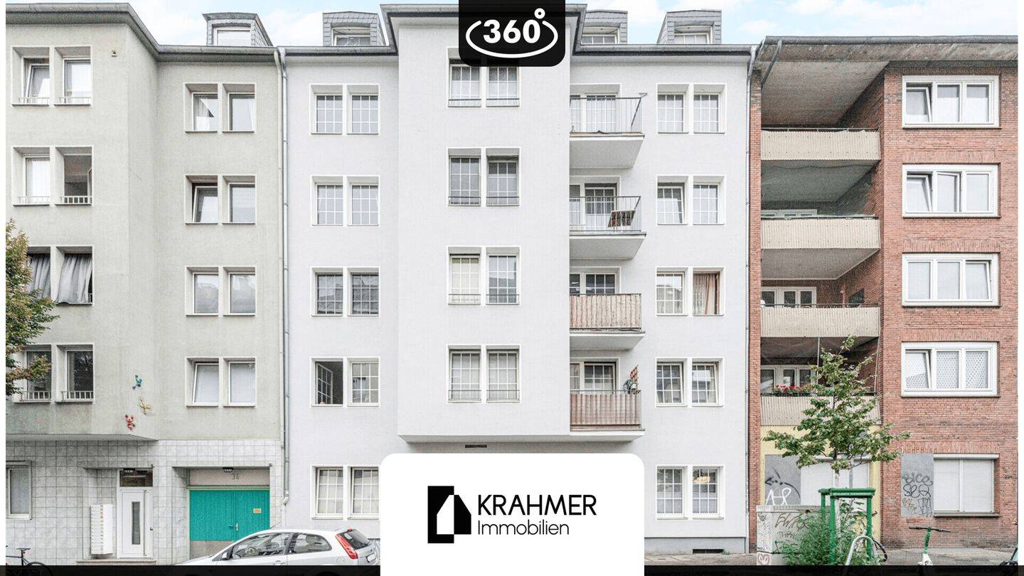 Düsseldorf-Flingern-Nord: Charmante Eigentumswohnung mit Loggia & flexiblem Grundriss, 40233 Düsseldorf (Flingern Nord Flingern Süd Lierenfeld Oberbilk Stadtmitte)