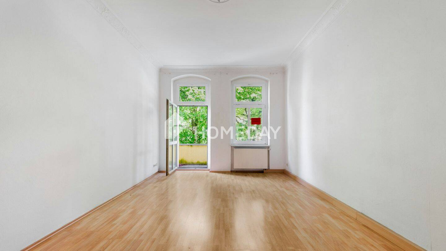 Sofort verfügbare 2-Zimmer-Wohnung mit Balkon, Stellplatz und Kellerraum, 13156 Berlin (Pankow Kleingartenanlage Alte Baumschule Niederschönhausen Rosenthal)