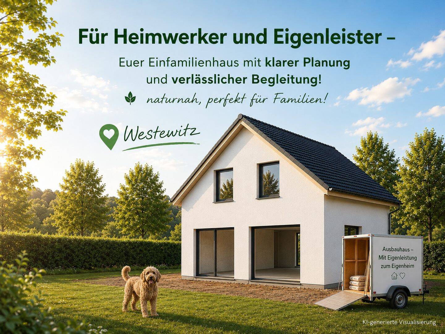 Für Heimwerker und Eigenleister – Euer Einfamilienhaus mit klarer Planung und verlässlicher Begleitung! Dazu naturnah, perfekt für Familien!, 4720 Großweitzschen