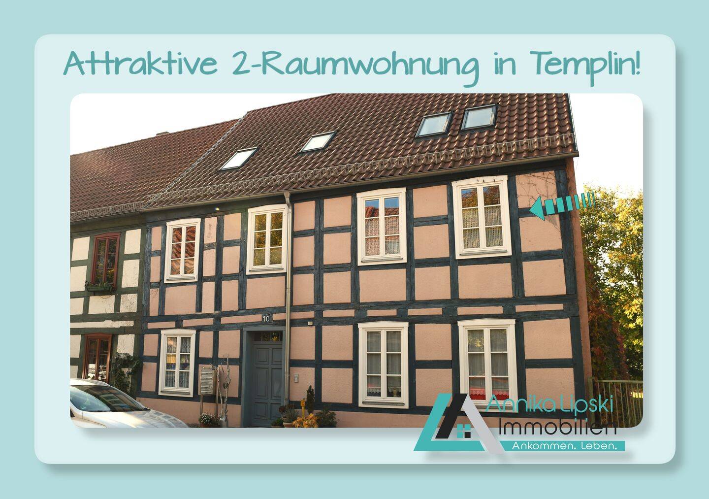 Attraktive 2-Raumwohnung: Ruhig gelegen und gepflegt, 17268 Templin