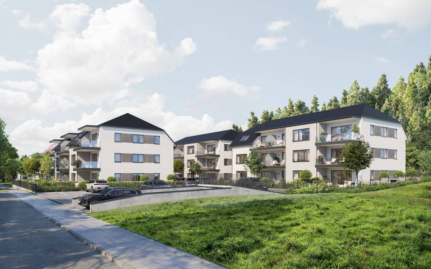 Neubau 2 bis 4 Zimmerwohnung in KfW 40 QNG +, 90584 Allersberg