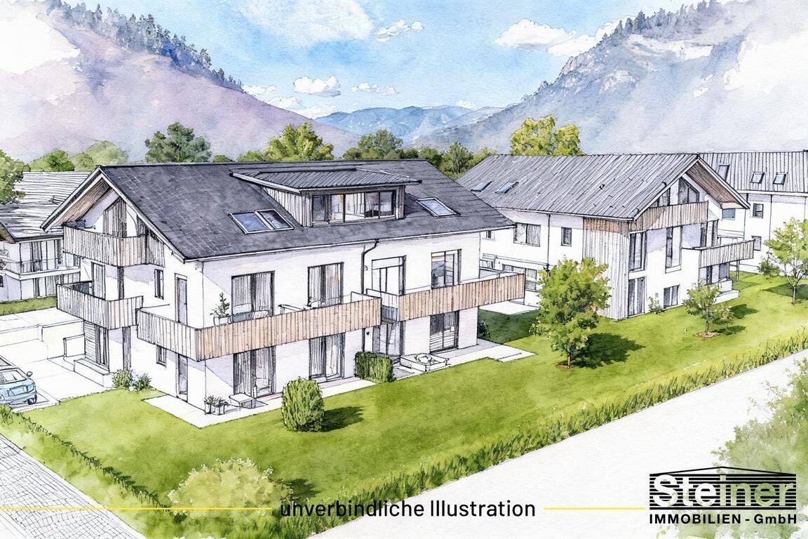 BAU-START: 2-Zimmer-Garten-Wohnung ca. 44,30 m², Keller, TG-Platz a. W. WHG-Nr. 02, 82467 Garmisch-Partenkirchen