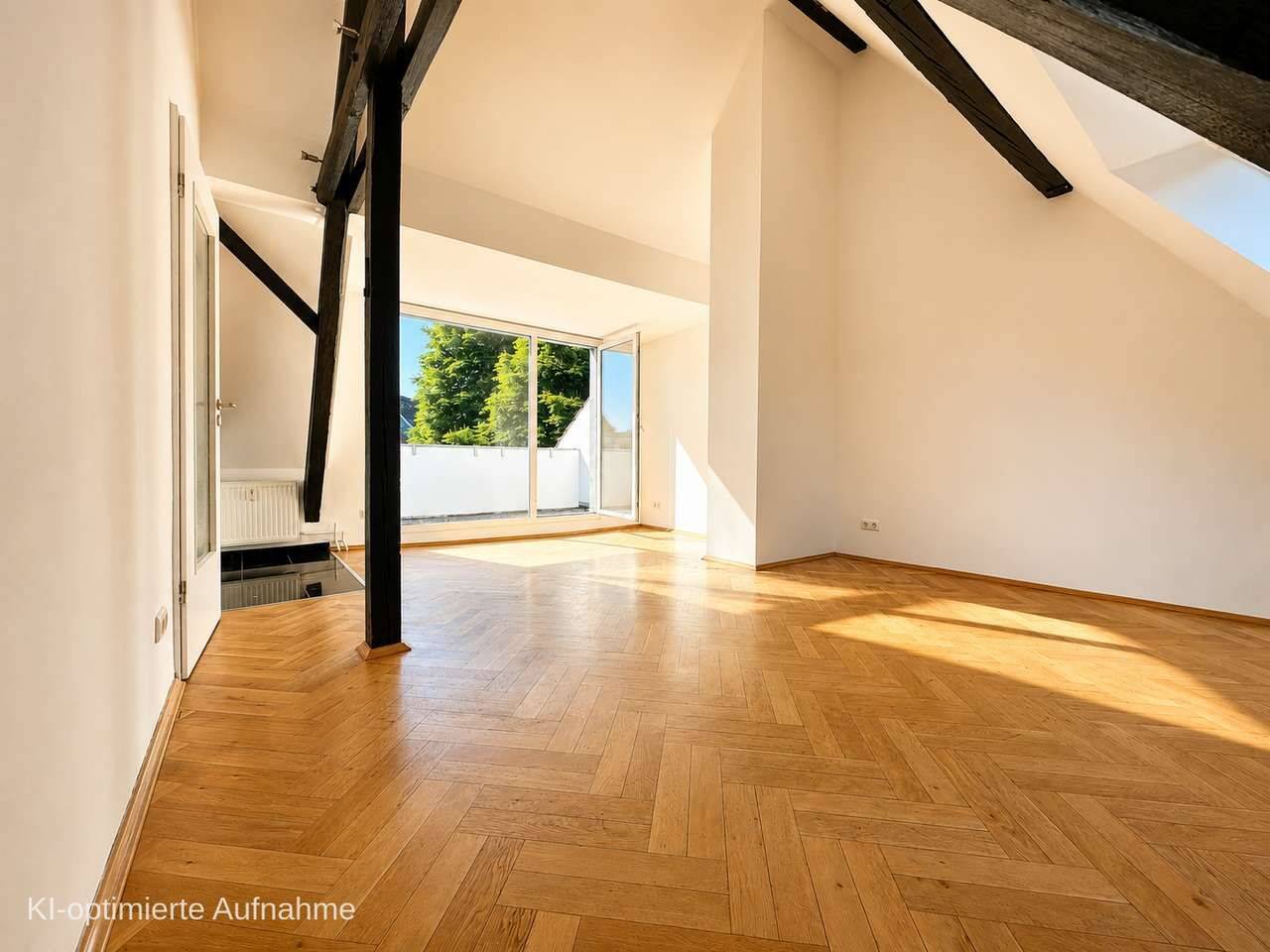 Historischer Charme trifft Loft-Flair: 3-Zimmer-Dachgeschoss mit hohen Decken, Balkon & Sichtbalken, 50937 Köln (Lindenthal Klettenberg Sülz)