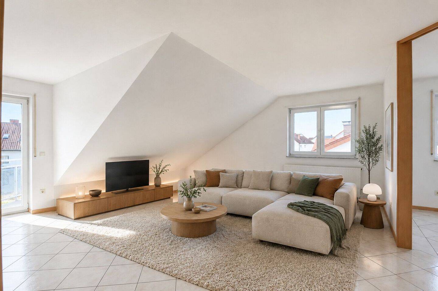 Geräumige Dachgeschoss-Wohnung mit Dachterrasse und Stellplatz, 67105 Schifferstadt