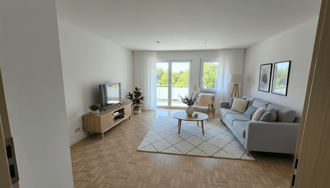 Großzügige Erdgeschosswohnung mit Balkon in Ober-Olm, 55270 Ober-Olm