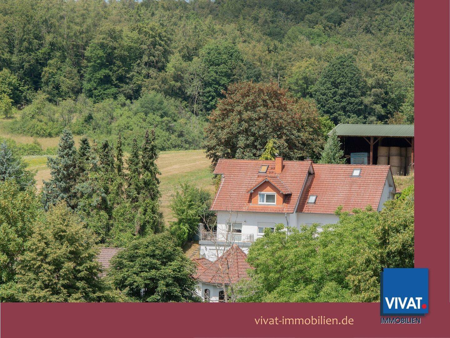 Ruhig am Feldrand wohnen: Haus-im-Haus mit Terrasse, Garten, Aussichtssbalkon, Carport & EBK, 35789 Weilmünster