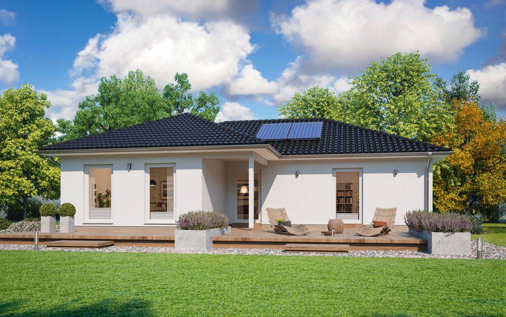 Modern und barrierefrei wohnen – Ihr Winkelbungalow von ScanHaus in Großkayna, 6242 Braunsbedra