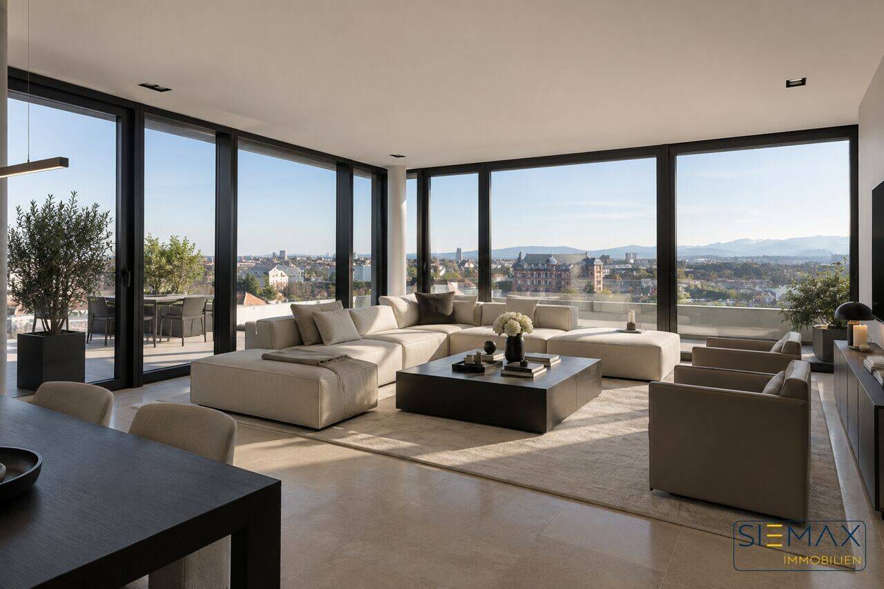 Penthouse der Extraklasse – Design, Weite und Panorama, 76131 Karlsruhe