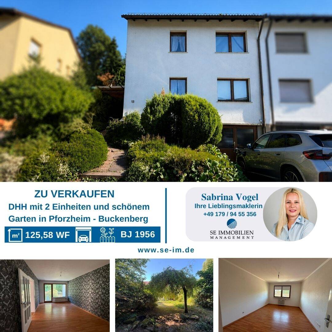 Viel Platz, viele Möglichkeiten – Doppelhaushälfte mit wunderschönem Garten & Ausbaupotenzial, 75175 Pforzheim