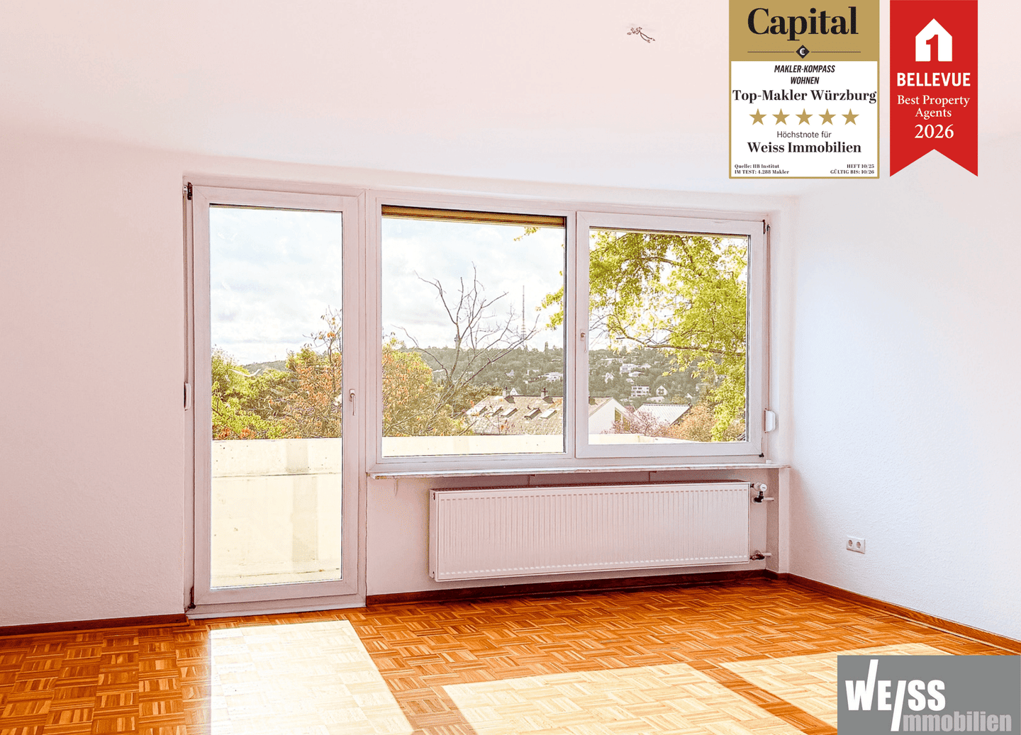 Attraktive 3-Zimmer-Wohnung mit Ostbalkon und Stellplatz, 97204 Höchberg