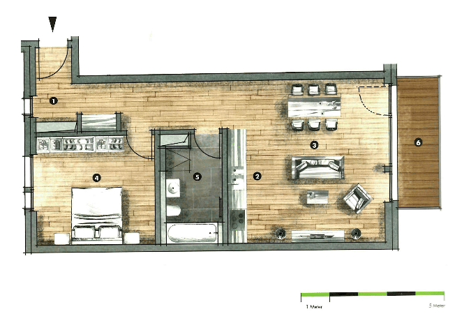 Exklusive, neuwertige 2-Zimmer-Wohnung mit Balkon und EBK in Düsseldorf, 40235 Düsseldorf (Flingern Nord Flingern Süd Grafenberg)