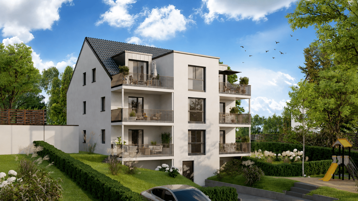 Neubau in Regensburg-Neuprüll | Großzügige 3-Zimmer-Wohnung mit Balkon W.04, 93051 Regensburg (Galgenberg Großprüfening-Dechbetten-Königswiesen Kumpfmühl-Ziegetsdorf-Neuprüll)