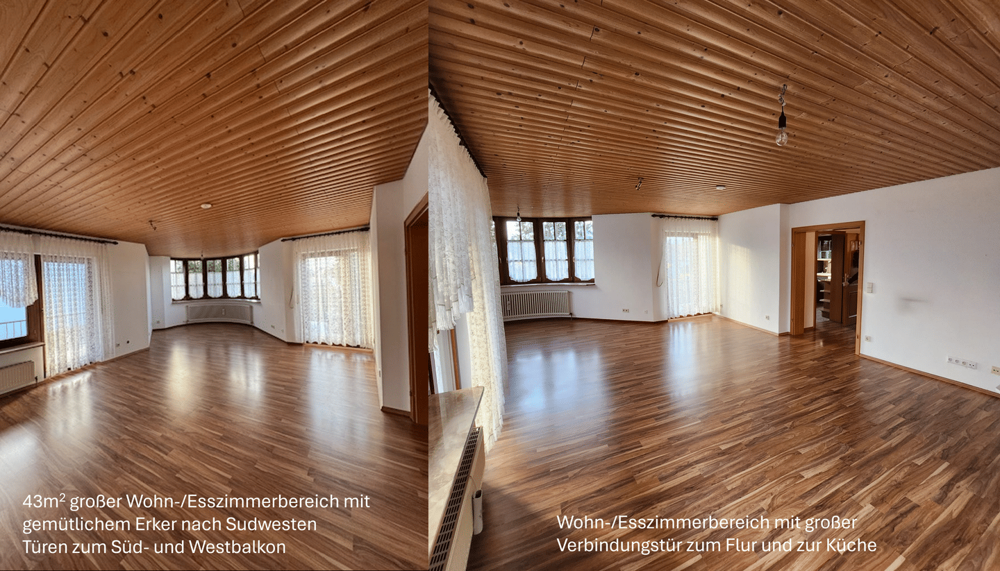 Großzügiger Wohntraum auf 135 m²: Gehobene 4-Zimmer-Wohnung mit Einbauküche & überdachtem XXL-Balkon, 68623 Lampertheim