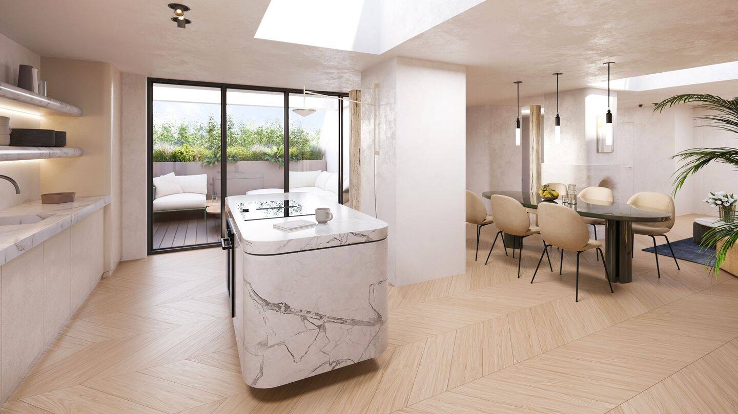 Kastanienallee: Erstbezug nach Dachgeschossausbau – Penthouse, 5 Zimmer, Terrasse, Aufzug, Wärmepumpe, Klimaanlage, 10435 Berlin (Mitte Prenzlauer Berg)