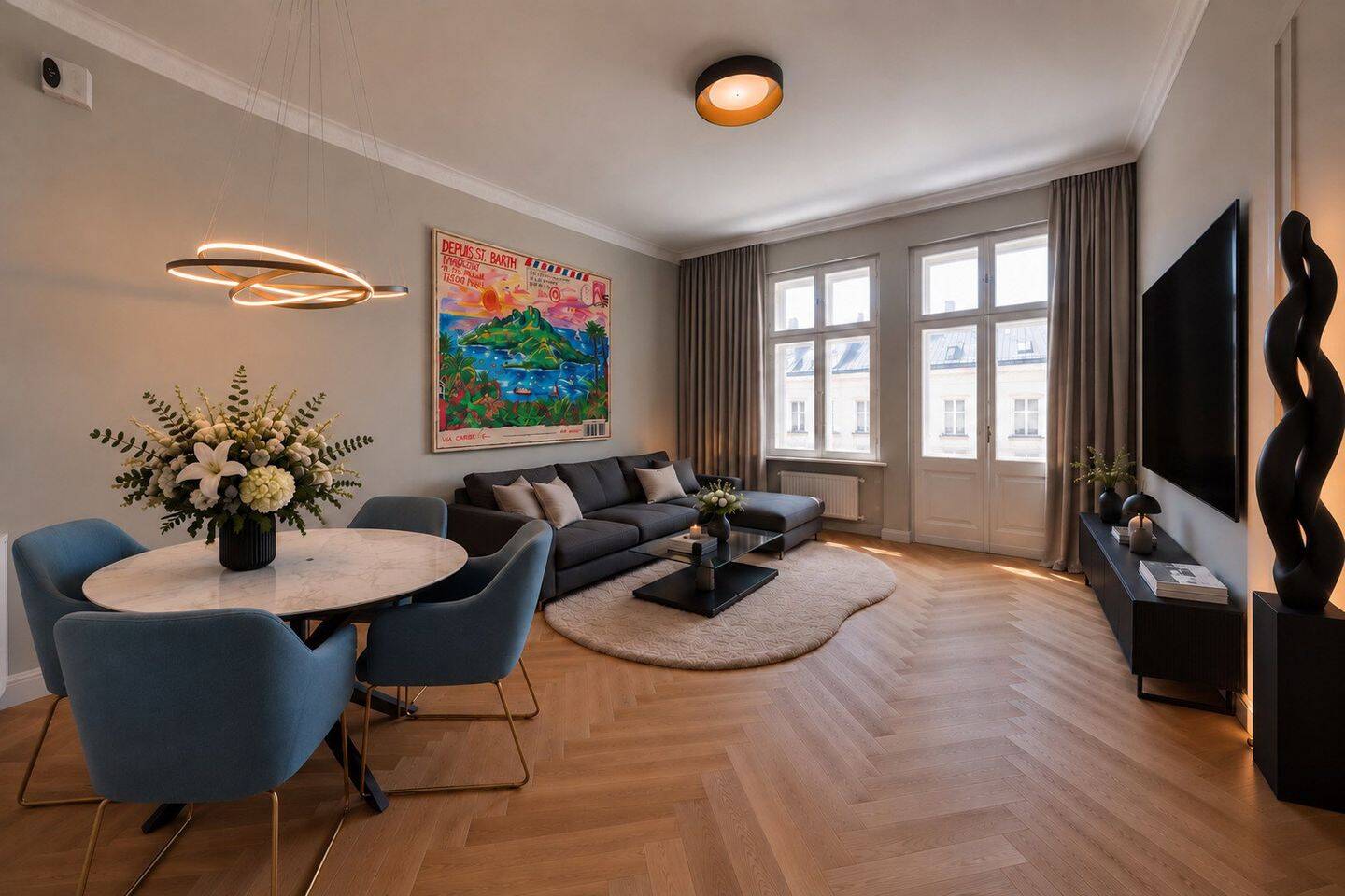 Frisch saniert. Bezugs- und provisionsfrei. Luxus im Altbau mitten in der Stadt., 10627 Berlin (Charlottenburg-Wilmersdorf Charlottenburg)