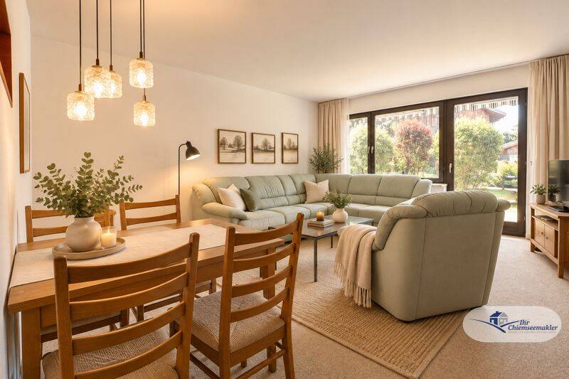 Zentrumsnah wohnen mit Gestaltungspotenzial – 3-Zimmer-Erdgeschosswohnung mit Terrasse, 83233 Bernau a. Chiemsee (Bernau)