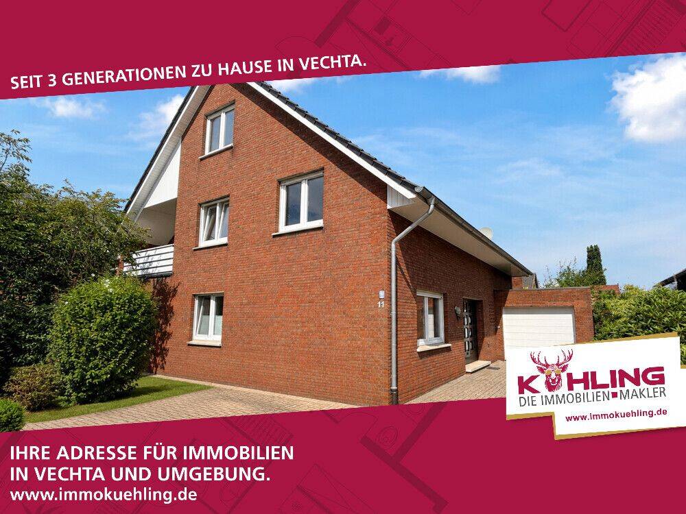 Großzügige 4-Zimmer-Erdgeschosswohnung mit Garten, Terrasse & Garage in Vechta, 49377 Vechta