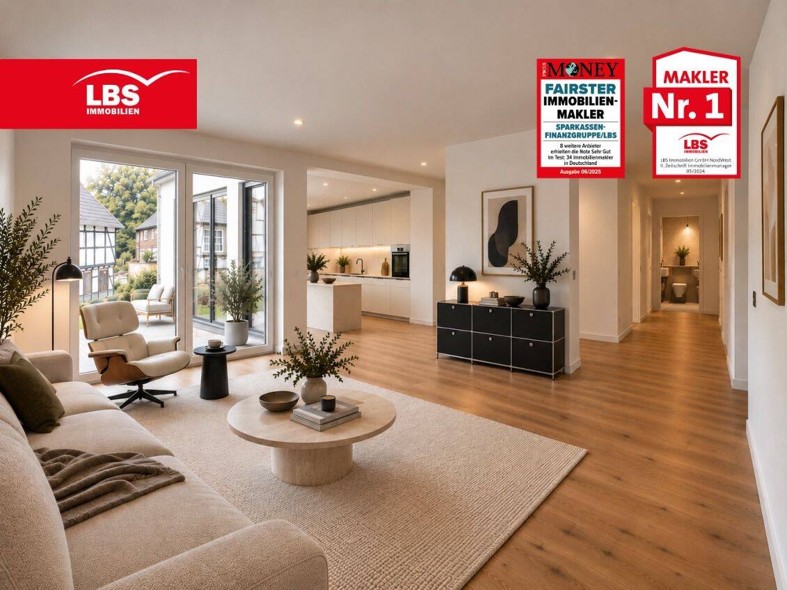 117qm Neubau Erdgeschoss Wohnung auf 4 Zimmer in Velbert-Neviges, 42553 Velbert