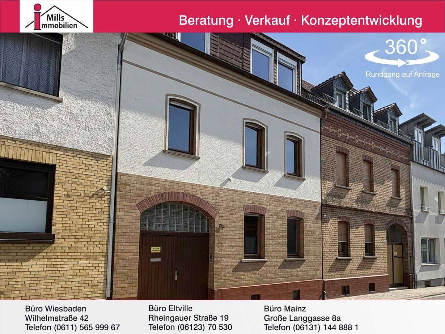 Vielseitig nutzbares 1-2 Familienhaus mit Innenhof und Garten in schöner Lage, 55128 Mainz (Bretzenheim Oberstadt)