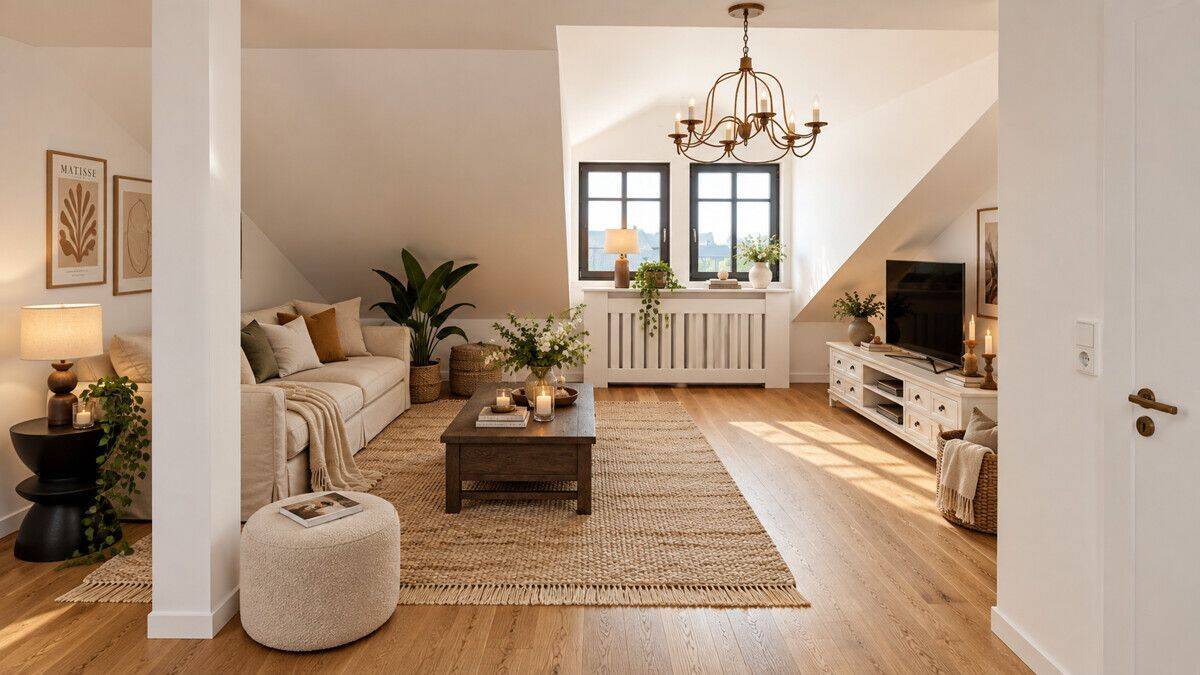 Einladendes Dachgeschoss mit Charme – Stilvoll wohnen im Altbauambiente – Provisionsfrei!, 4315 Leipzig (Neustadt-Neuschönefeld Sellerhausen-Stünz Volkmarsdorf)