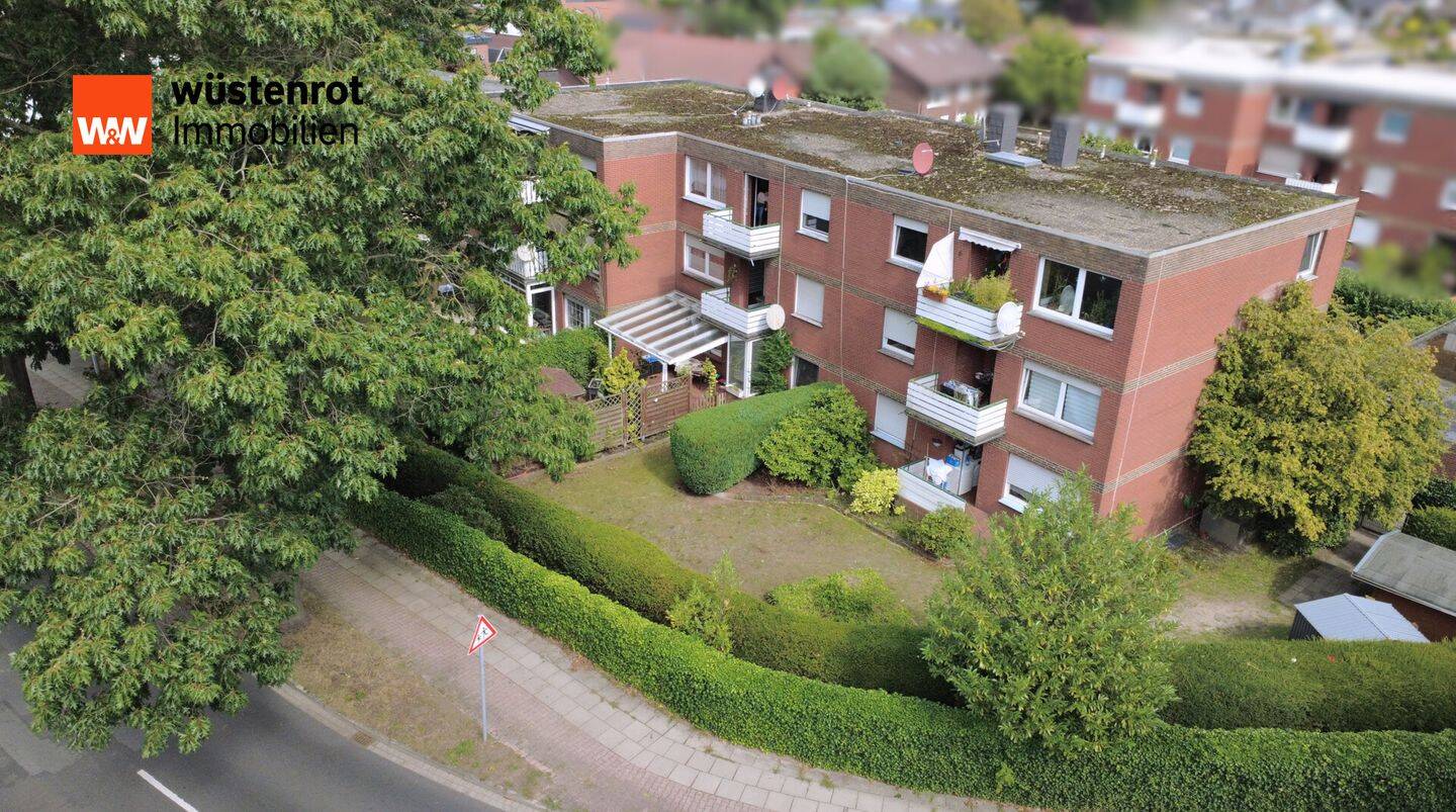 Wohnen in Meppen-Esterfeld: 3-Zimmer-Wohnung mit Balkon und Garage!, 49716 Meppen