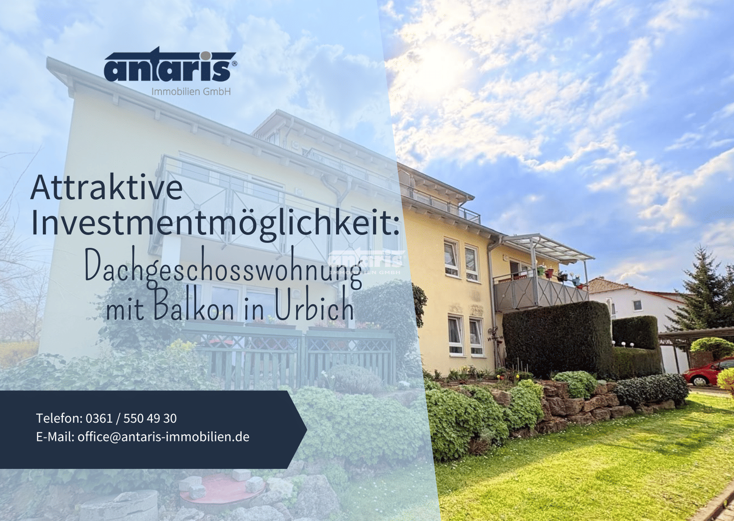 antaris Immobilien GmbH ** Tolle Wohnung mit Balkon + TG-Stellplatz **, 99198 Großmölsen