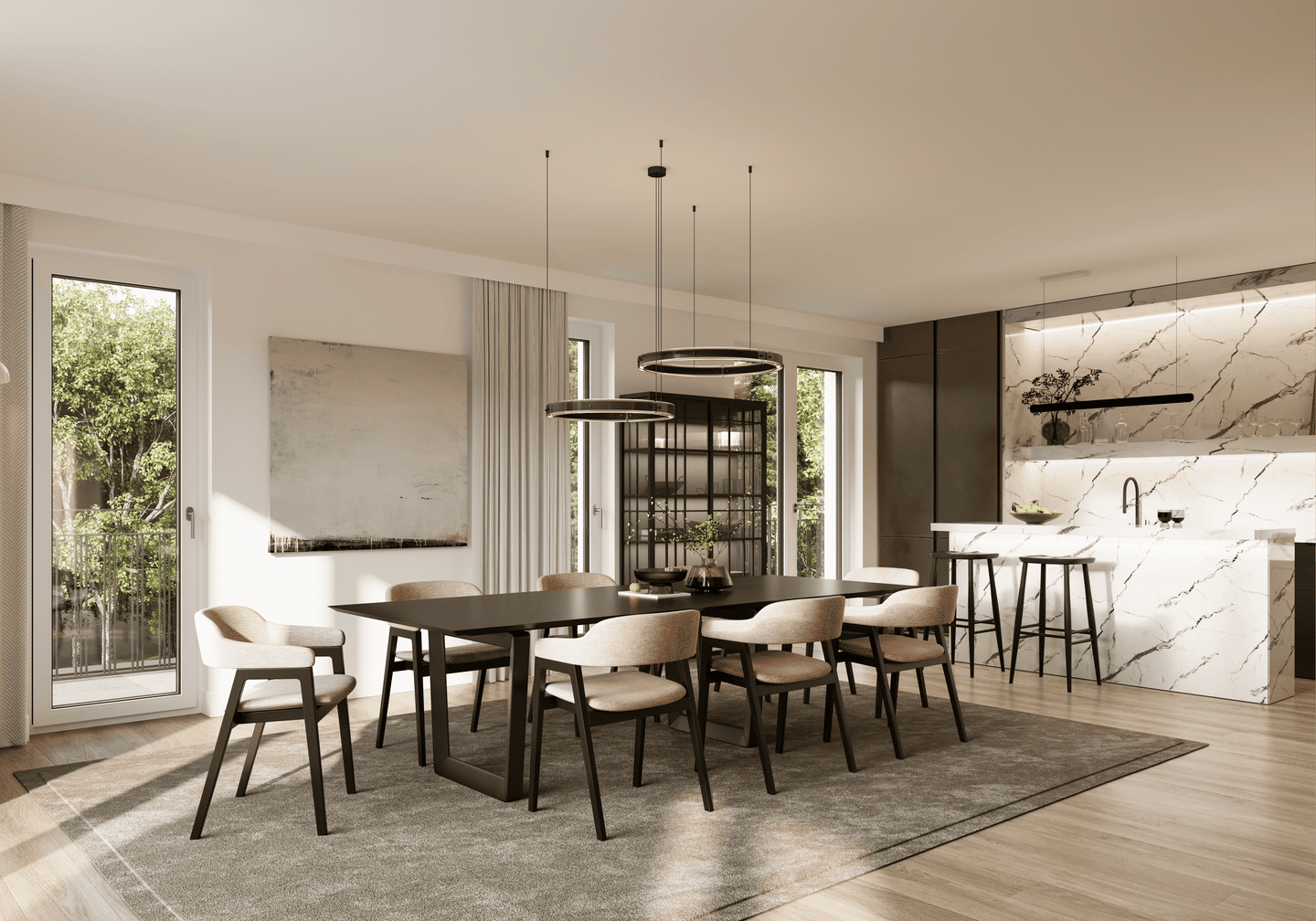 Repräsentative Wohnung mit Privatgarten in schickem Neubauanwesen, 81927 München (Bogenhausen)