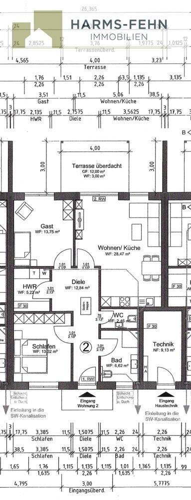 *** Exklusives u. barrierefreies Neubauprojekt EG-Reihenmittelhaus – im gehobenen Stil – nach KfW55 Effizienz in Rhauderfehn -OT Collinghorst- ***, 26817 Rhauderfehn