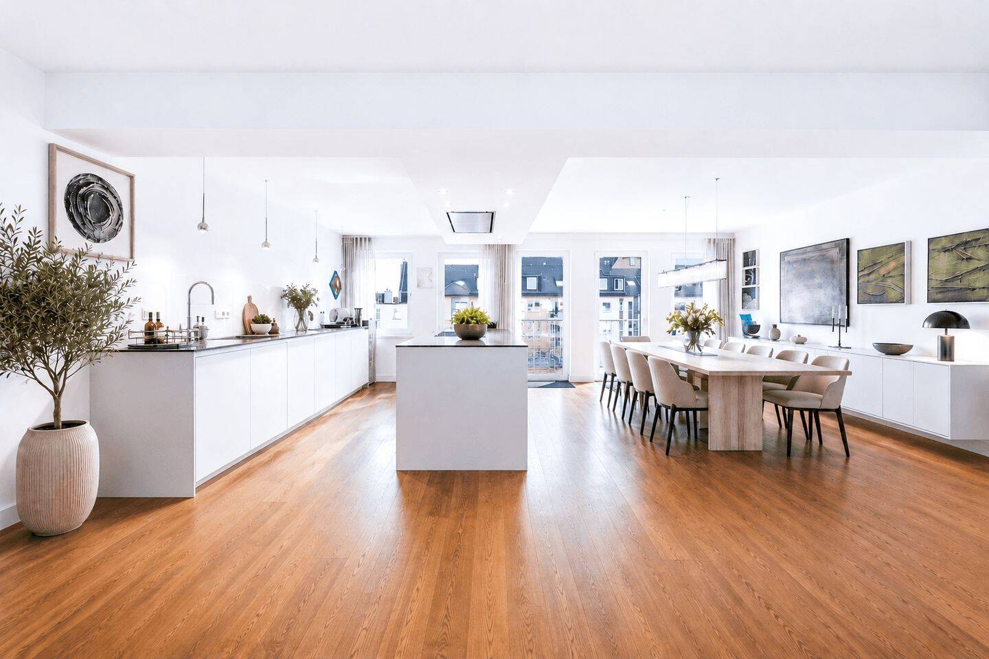 Großzügig. Zentral. Ganz oben. Penthouse auf zwei Ebenen mit Dachterrasse, 40215 Düsseldorf (Friedrichstadt)