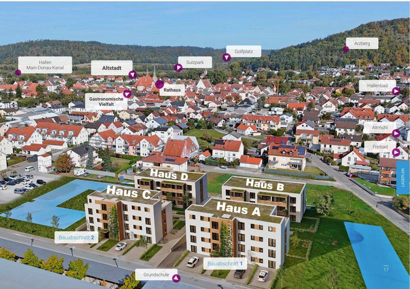 AfA 5+5% // KfW40 QNG+ // 2-Zimmer mit Süd-Ost-BALKON // NEUBAU-Erstbezug, 92339 Beilngries